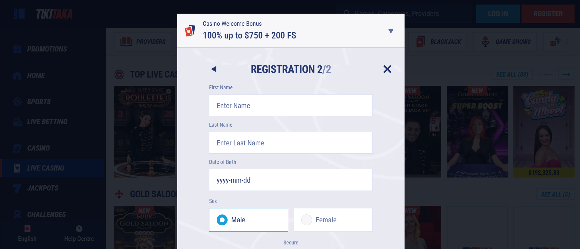 TikiTaka online casino